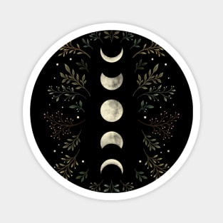 Moonlit Garden - Olive Green Magnet